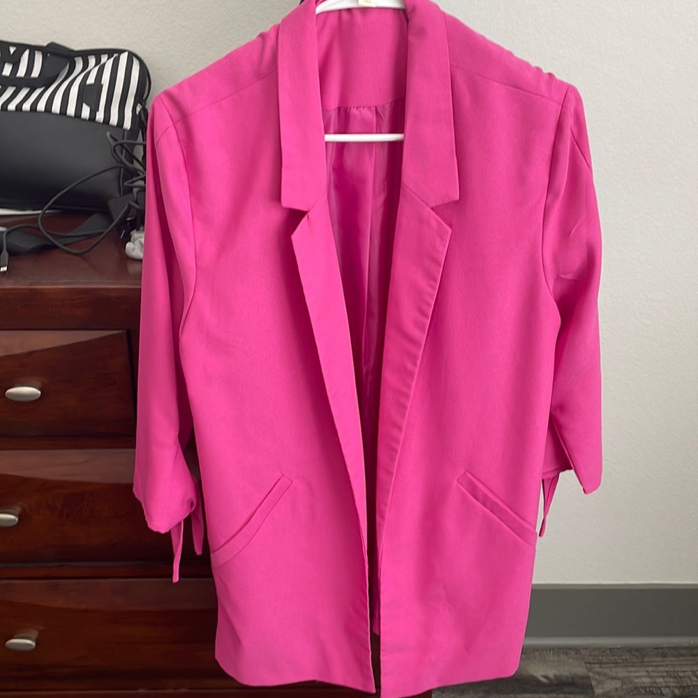 Hot pink blazer